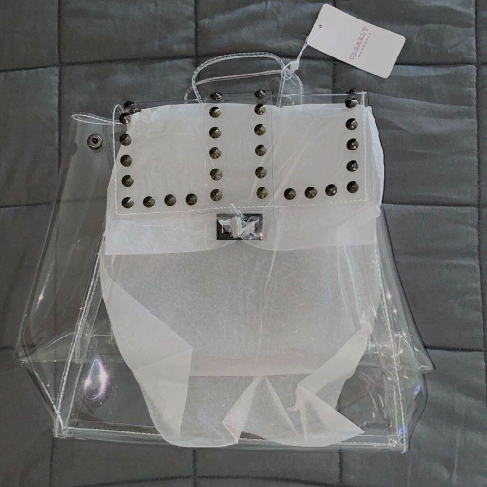 The Blair with Gunmetal Studs by Clearly Handbags